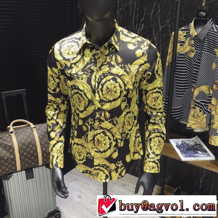 2019春夏も引き続き人気セール ヴェルサーチVERSACE 長袖 /ロンT/ロングT/ロングTシャツ 甘過ぎず大人な印象に