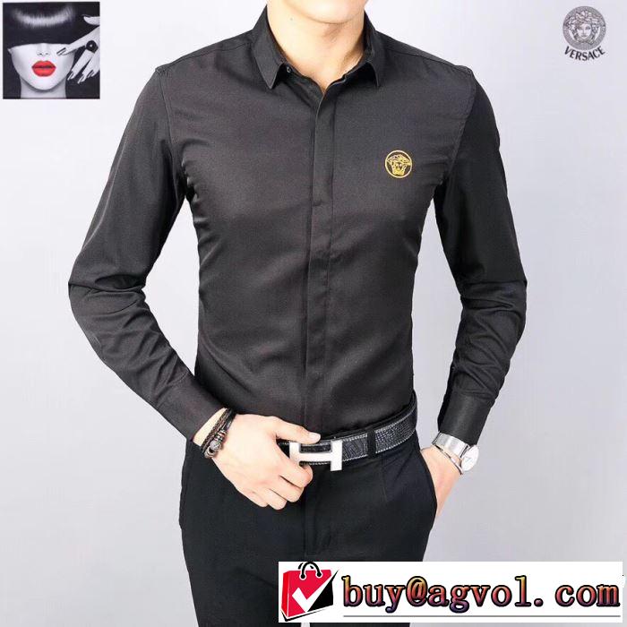  定番のスタイル春夏限定 2色可選 ヴェルサーチVERSACE 長袖 /ロンT/ロングT/ロングTシャツ2019夏ファション新品 