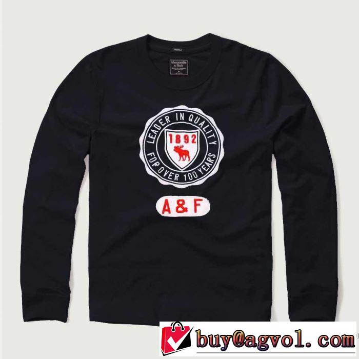 アバクロンビー&フィッチ Abercrombie & Fitch  長袖Tシャツ 4色可選 【2019年】夏のファッション 爽やかカジュアル人気