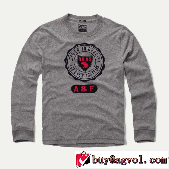 アバクロンビー&フィッチ Abercrombie & Fitch  長袖Tシャツ 4色可選 【2019年】夏のファッション 爽やかカジュアル人気