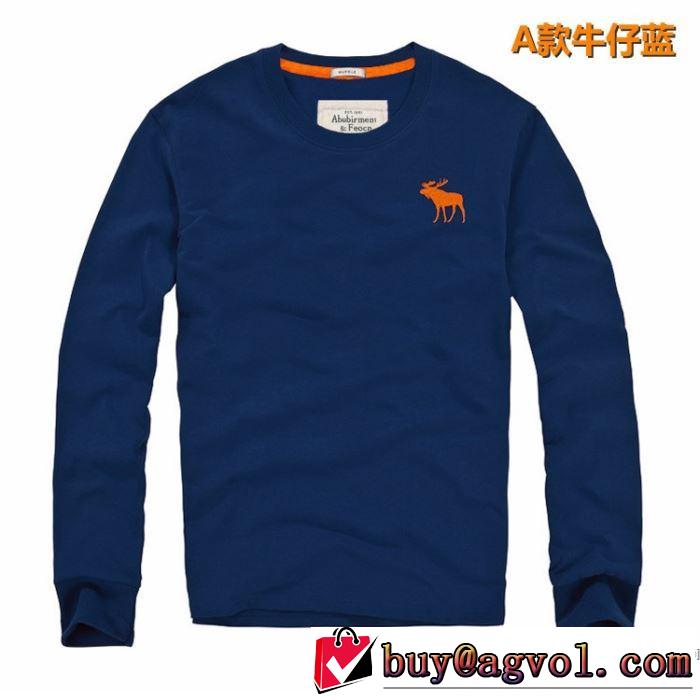 夏の大人カジュアルスタイル アバクロンビー&フィッチ Abercrombie & Fitch  長袖Tシャツ 3色可選 2019即旬な装いに