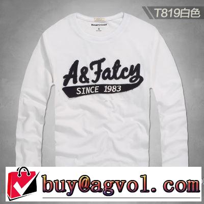 大人っぽく着こなし 2019春夏の大注目トレンド アバクロンビー&フィッチ Abercrombie & Fitch  長袖Tシャツ 2色可選