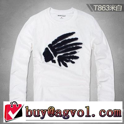 2019春夏人気トレンドアイテム 長袖Tシャツ 3色可選 今季は特に注目ファション アバクロンビー&フィッチ Abercrombie & Fitch