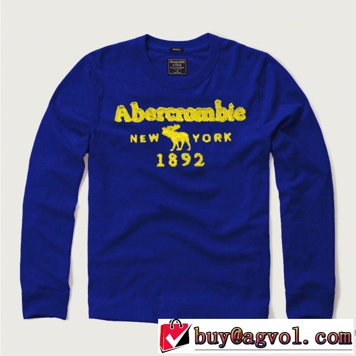 大人の可愛さを引き立て 2019年春夏流行ファッション アバクロンビー&フィッチ Abercrombie & Fitch  長袖Tシャツ 2色可選