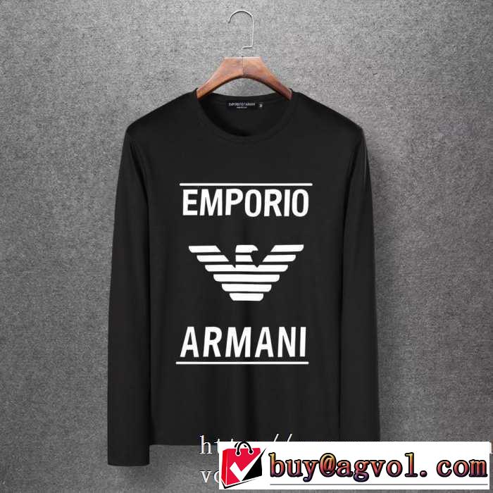 アルマーニ ARMANI 長袖Tシャツ 多色可選 今年の秋冬のトレンド激安セール 2020秋冬流行ファション