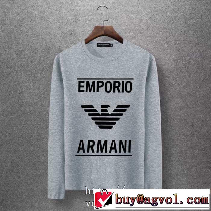 アルマーニ ARMANI 長袖Tシャツ 多色可選 今年の秋冬のトレンド激安セール 2020秋冬流行ファション