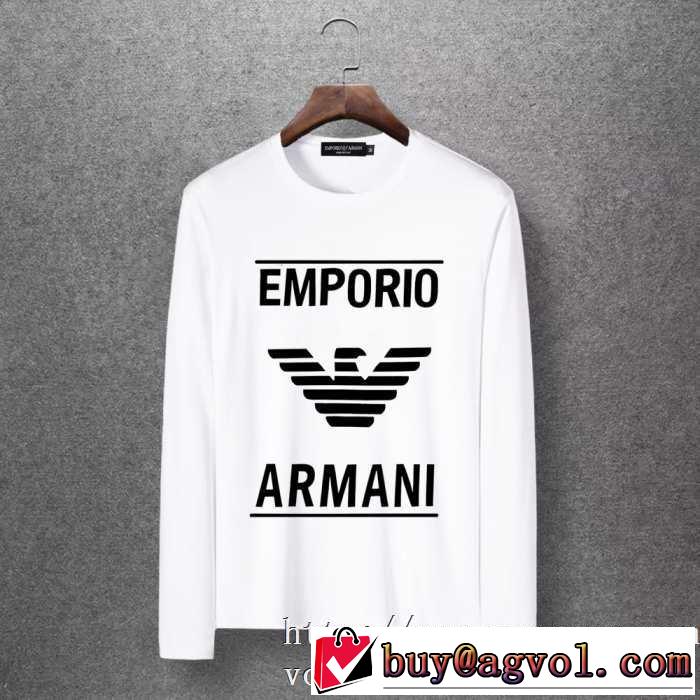 アルマーニ ARMANI 長袖Tシャツ 多色可選 今年の秋冬のトレンド激安セール 2020秋冬流行ファション