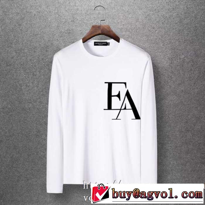 2019秋冬トレンドデザイン アルマーニ ARMANI 長袖Tシャツ 多色可選 注目の秋ファッション一番