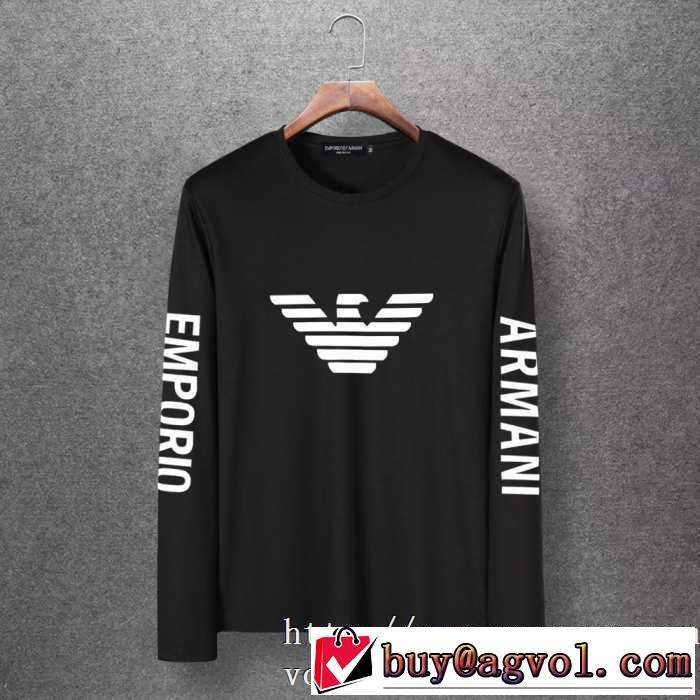 アルマーニ ARMANI 長袖Tシャツ 多色可選 人気の秋冬新作再登場 【最新】2019年秋冬のトレンド速報