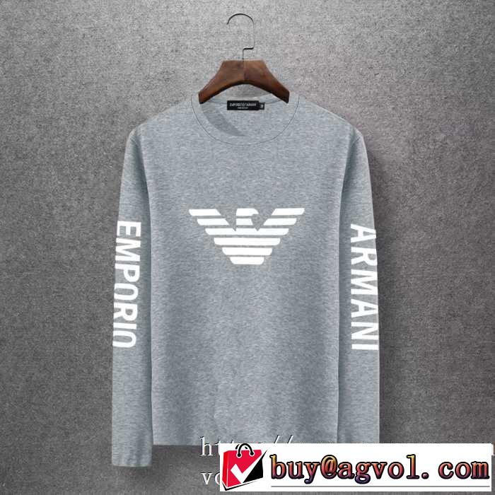 アルマーニ ARMANI 長袖Tシャツ 多色可選 人気の秋冬新作再登場 【最新】2019年秋冬のトレンド速報