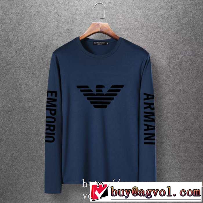 アルマーニ ARMANI 長袖Tシャツ 多色可選 人気の秋冬新作再登場 【最新】2019年秋冬のトレンド速報