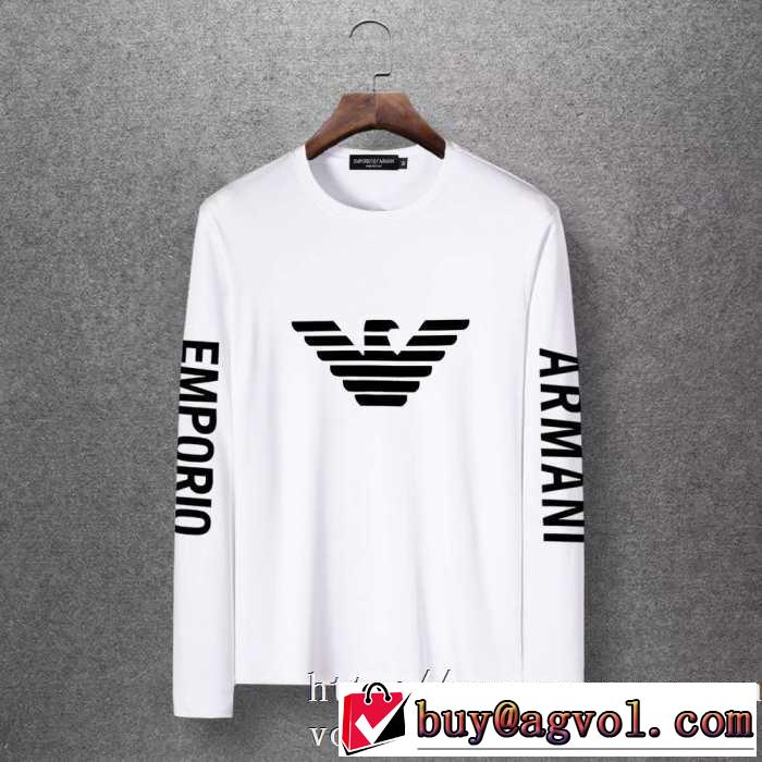 アルマーニ ARMANI 長袖Tシャツ 多色可選 人気の秋冬新作再登場 【最新】2019年秋冬のトレンド速報