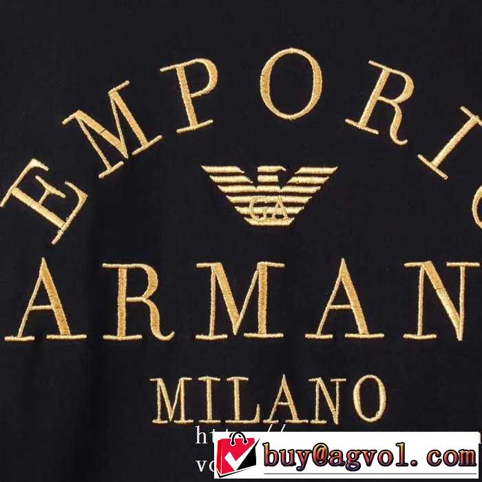 一番おしゃれ秋冬トレンド 2019秋冬トレンドデザイン アルマーニ ARMANI 長袖Tシャツ 2色可選
