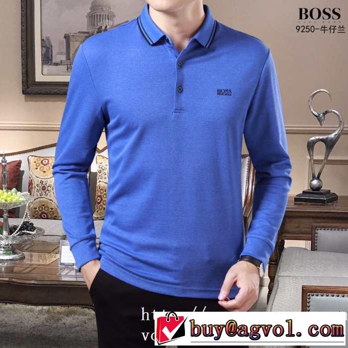 2019トレンドアイテム激安 ヒューゴボス HUGO BOSS 長袖Tシャツ 3色可選 今年注目すべき秋冬ファッション