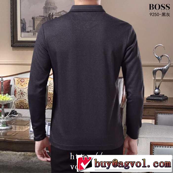 2019トレンドアイテム激安 ヒューゴボス HUGO BOSS 長袖Tシャツ 3色可選 今年注目すべき秋冬ファッション