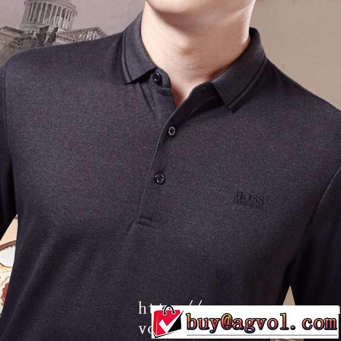 2019トレンドアイテム激安 ヒューゴボス HUGO BOSS 長袖Tシャツ 3色可選 今年注目すべき秋冬ファッション