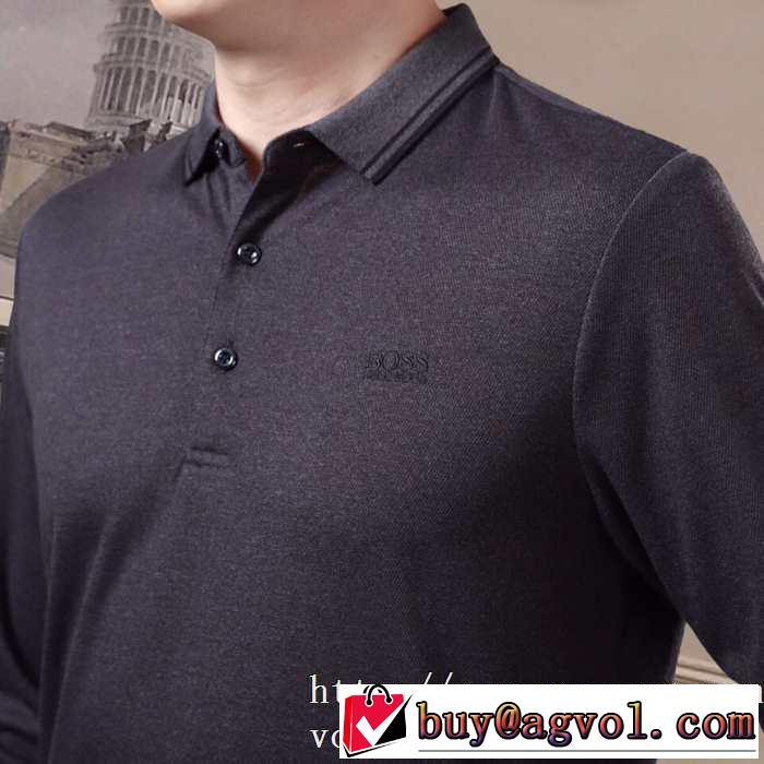 2019トレンドアイテム激安 ヒューゴボス HUGO BOSS 長袖Tシャツ 3色可選 今年注目すべき秋冬ファッション