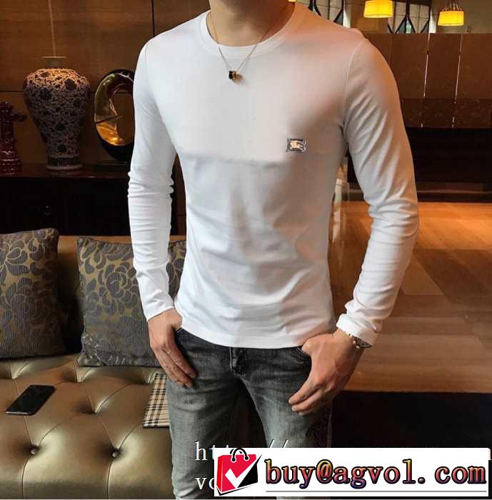 バーバリー BURBERRY 長袖Tシャツ 2色可選 2019-20秋冬トレンドファッション オシャレスタイルが今年流