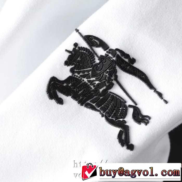 絶対おさえるべきカラーと最新 2019秋冬トレンドデザイン バーバリー BURBERRY 長袖Tシャツ 2色可選