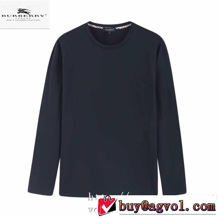 バーバリー BURBERRY 長袖Tシャツ 3色可選 人気ブランドの秋冬新色 先取り 2019/2020秋冬ファッション