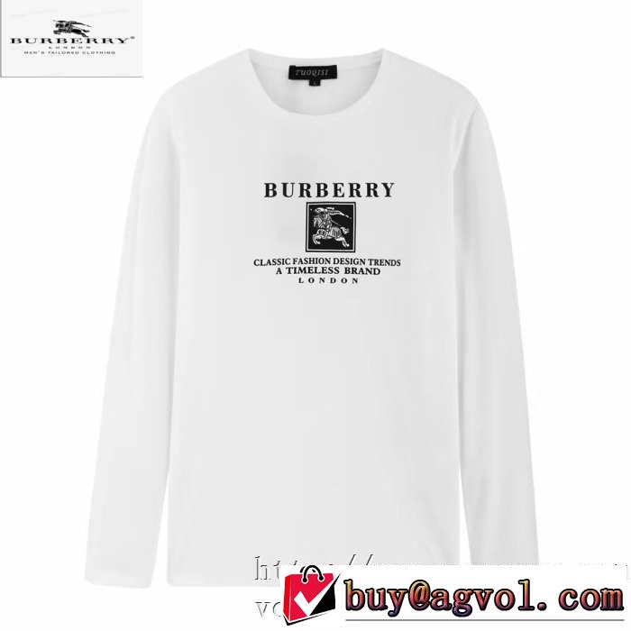 速報！2019年秋ファッショントレンド バーバリー BURBERRY 長袖Tシャツ 3色可選 新作アイテムが今年流