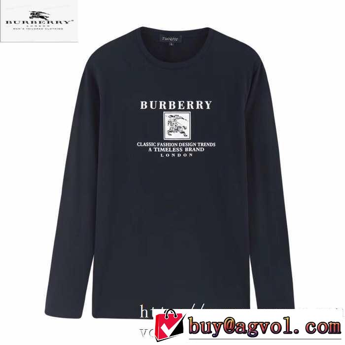 速報！2019年秋ファッショントレンド バーバリー BURBERRY 長袖Tシャツ 3色可選 新作アイテムが今年流