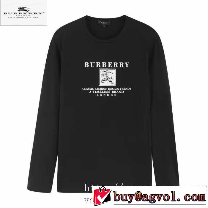 速報！2019年秋ファッショントレンド バーバリー BURBERRY 長袖Tシャツ 3色可選 新作アイテムが今年流
