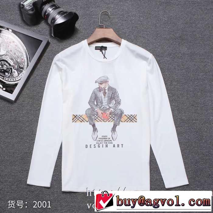 バーバリー BURBERRY 長袖Tシャツ 3色可選 【2019秋冬】今きてる最先端ブランド 今年注目な新品セール