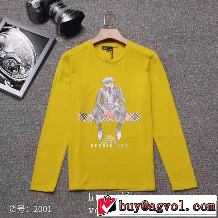 バーバリー BURBERRY 長袖Tシャツ 3色可選 【2019秋冬】今きてる最先端ブランド 今年注目な新品セール