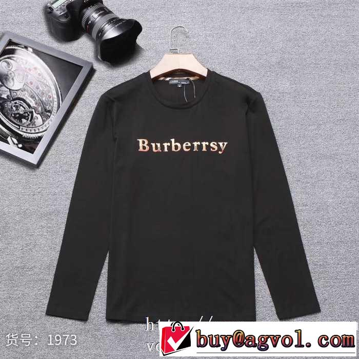 2019トレンドアイテム激安 バーバリー BURBERRY 長袖Tシャツ 3色可選 一番おしゃれ秋冬トレンド