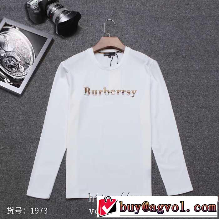 2019トレンドアイテム激安 バーバリー BURBERRY 長袖Tシャツ 3色可選 一番おしゃれ秋冬トレンド
