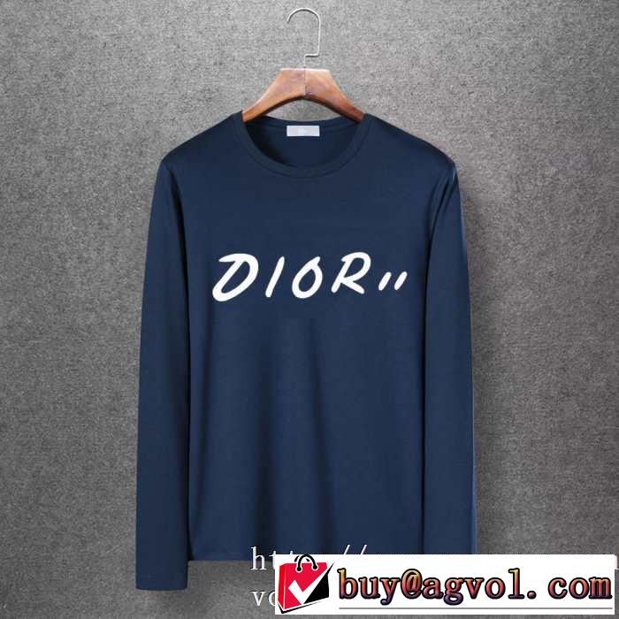 【最新】2019年秋冬のトレンド速報 ディオール DIOR 長袖Tシャツ 4色可選 今年の流行りファション