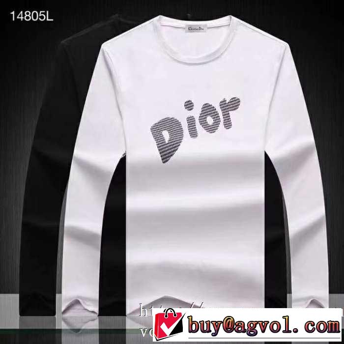 秋冬ファッションコーディネート 2019-2020秋冬のファッション ディオール DIOR 長袖Tシャツ 2色可選
