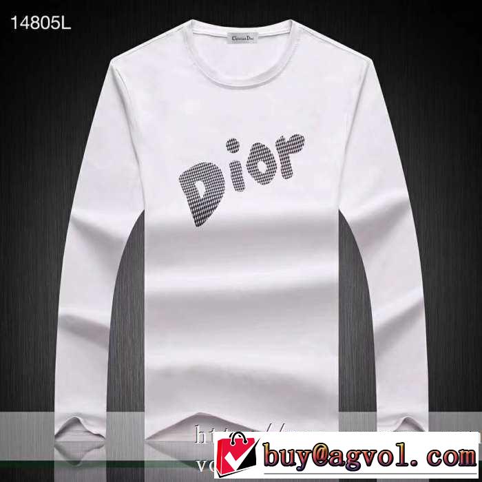 秋冬ファッションコーディネート 2019-2020秋冬のファッション ディオール DIOR 長袖Tシャツ 2色可選