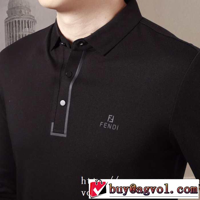 長袖Tシャツ 3色可選 おしゃれ感度が高い秋冬トレンド 2019トレンドアイテム激安 フェンディ FENDI