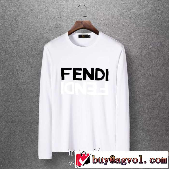 おしゃれさんはいち早く取り 2019?2020秋冬流行色紹介 フェンディ FENDI 長袖Tシャツ 4色可選