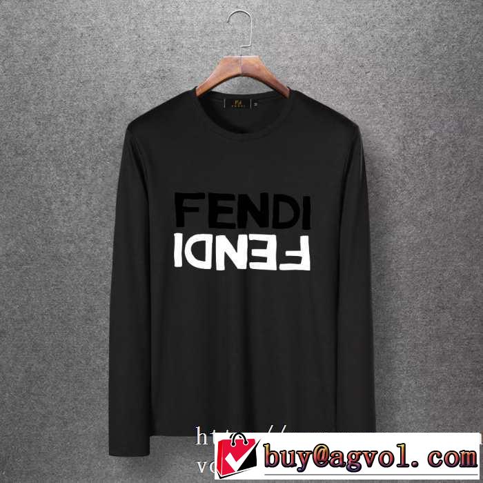 おしゃれさんはいち早く取り 2019?2020秋冬流行色紹介 フェンディ FENDI 長袖Tシャツ 4色可選