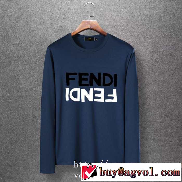 おしゃれさんはいち早く取り 2019?2020秋冬流行色紹介 フェンディ FENDI 長袖Tシャツ 4色可選