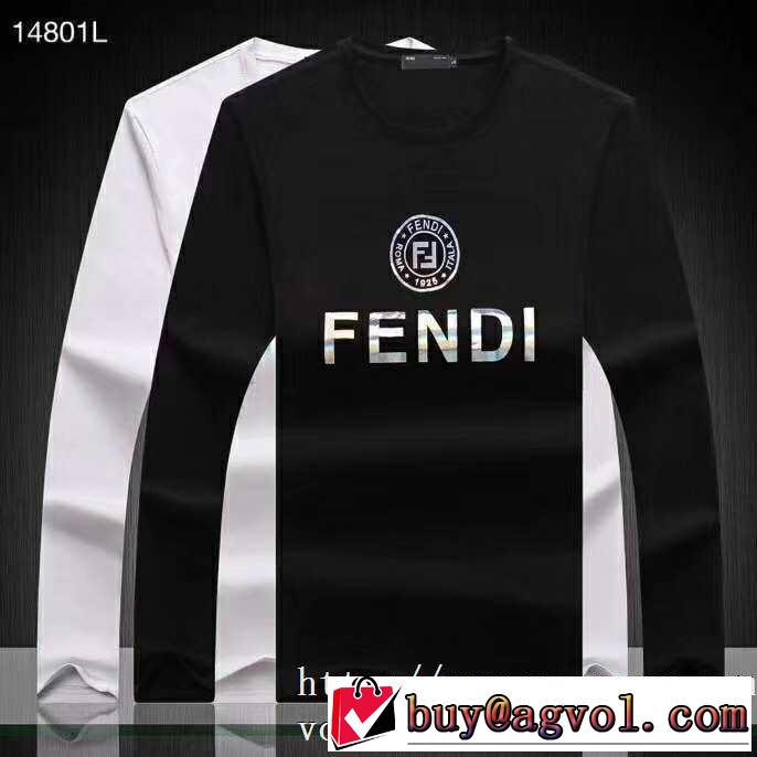 フェンディ FENDI 長袖Tシャツ 2色可選 【2019秋冬】の注目トレンド サイズのよさを感じる新作
