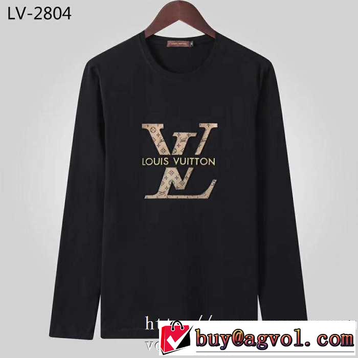 2019秋冬トレンドデザイン 人気ファッション雑誌でも掲載 ルイ ヴィトン LOUIS VUITTON 長袖Tシャツ 2色可選