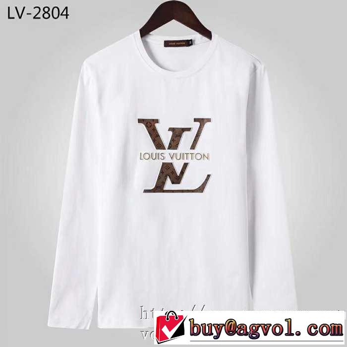 2019秋冬トレンドデザイン 人気ファッション雑誌でも掲載 ルイ ヴィトン LOUIS VUITTON 長袖Tシャツ 2色可選
