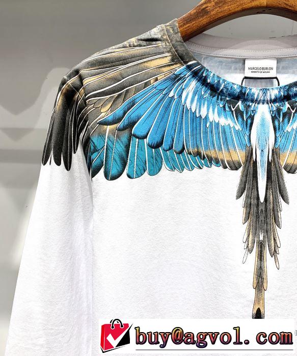 2019春夏トレンドアイテム マルセロバーロン Marcelo Burlon 長袖Tシャツ 2色可選 お洒落トレンド人気