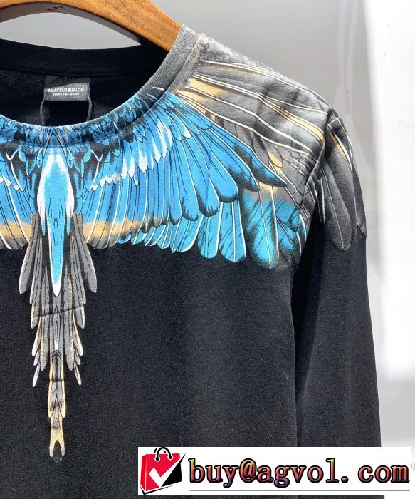 2019春夏トレンドアイテム マルセロバーロン Marcelo Burlon 長袖Tシャツ 2色可選 お洒落トレンド人気