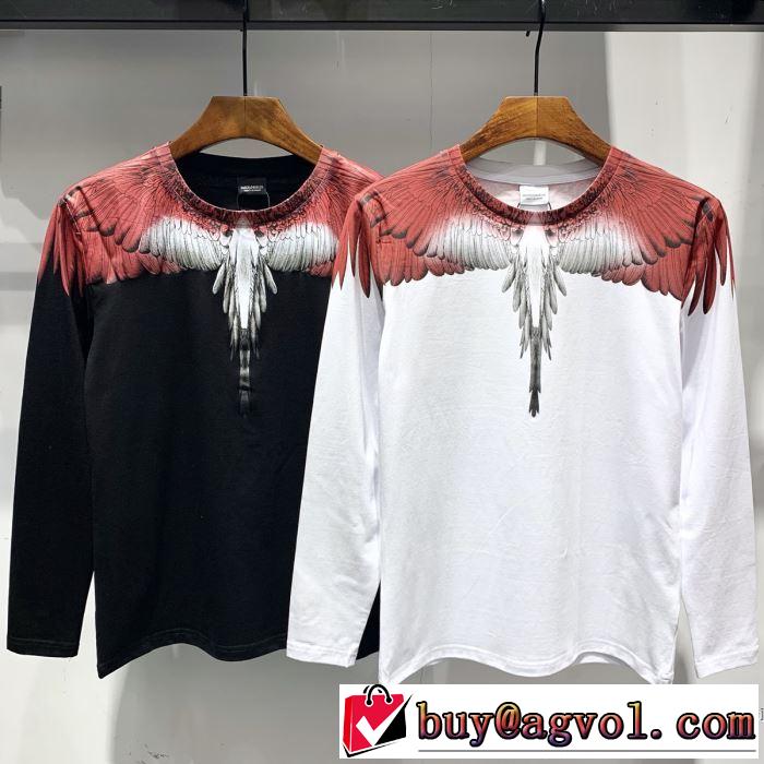 2019春夏のトレンド新商品 春夏らしい爽やかさ マルセロバーロン Marcelo Burlon 長袖Tシャツ 2色可選