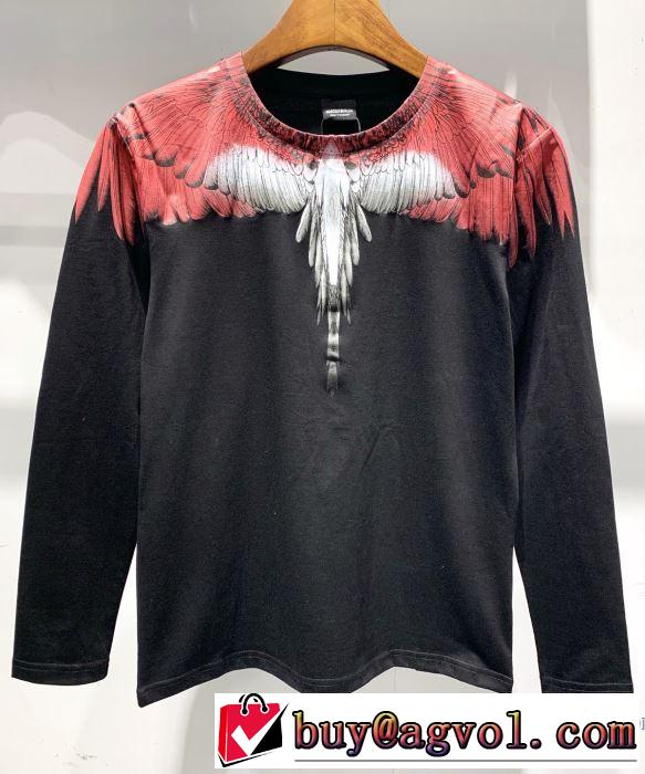 2019春夏のトレンド新商品 春夏らしい爽やかさ マルセロバーロン Marcelo Burlon 長袖Tシャツ 2色可選
