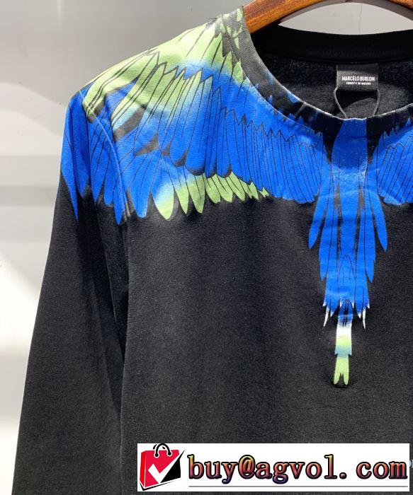 マルセロバーロン Marcelo Burlon 長袖Tシャツ 2色可選 2019夏ファション新品 今季トレンドの限定アイテム