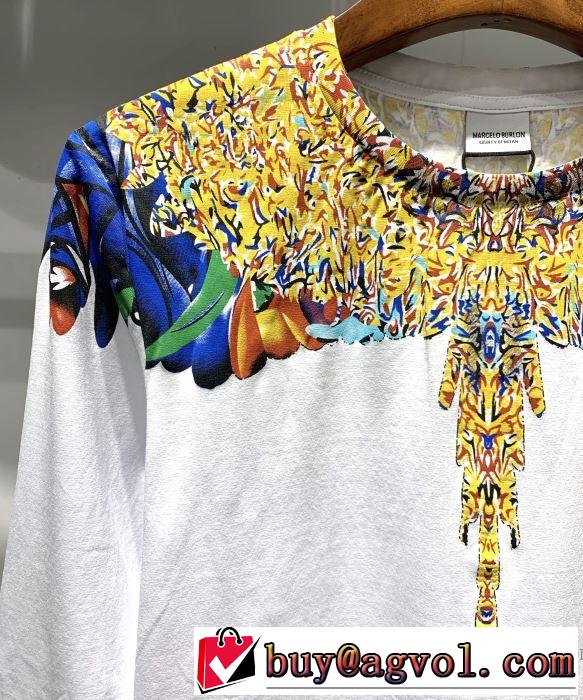 今季のトレンド人気新作 2019春夏の大注目トレンド マルセロバーロン Marcelo Burlon 長袖Tシャツ 2色可選
