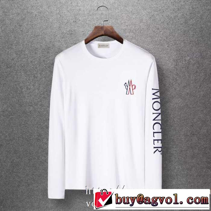 2019秋冬トレンドアイテム 大人かわいい秋冬コーデを楽しみ モンクレール MONCLER 長袖Tシャツ 3色可選