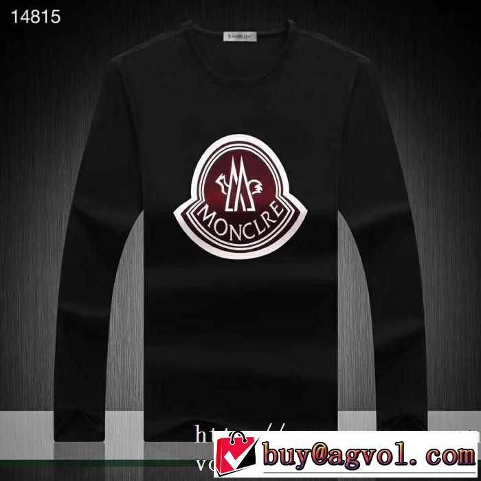 2019秋冬トレンドデザイン 秋冬ファッションコーディネート モンクレール MONCLER 長袖Tシャツ 2色可選