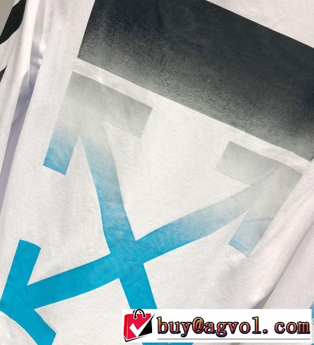 2019春夏のトレンド新商品 暑い今こそ活躍させたい！ Off-White オフホワイト 長袖Tシャツ 2色可選